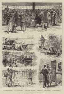 ウィンブルドンライフル会議のスケッチ 作： Johann Nepomuk Schonberg
